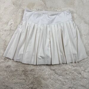 Athleta Elevate Skort June Short Pleated White Tennis Pickleball Women's Small